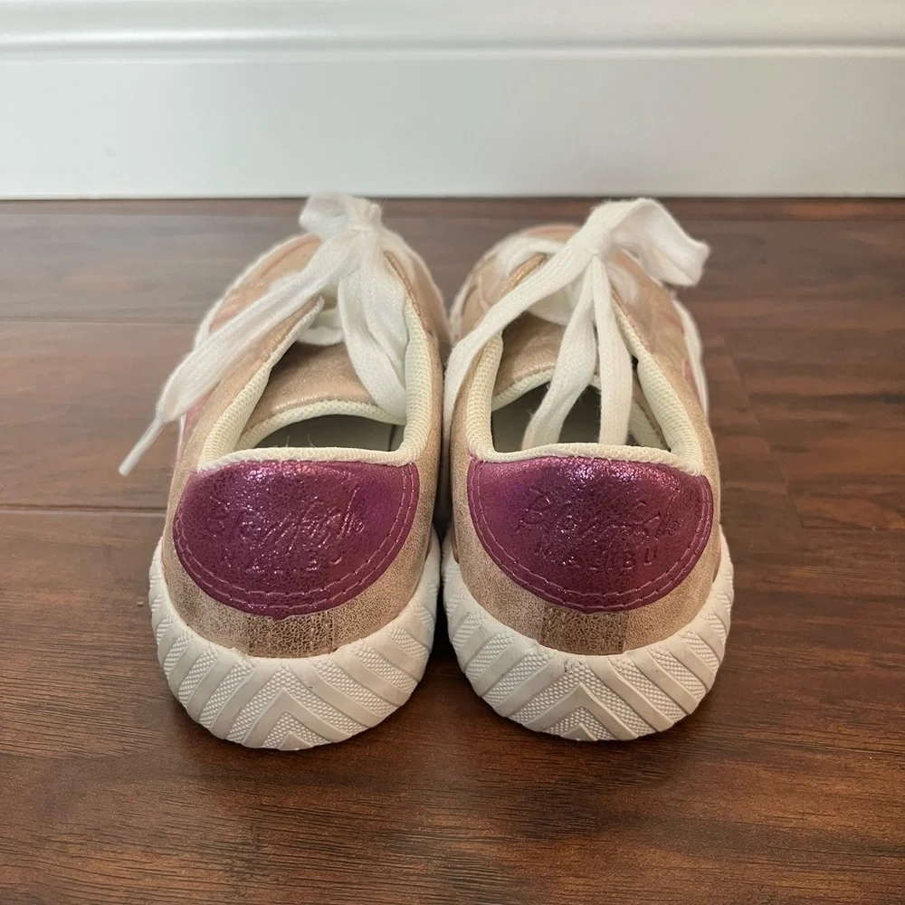 NWOT Blowfish Malibu Wella Kids Metallic Pink/lavender and White Sneakers-Size 1